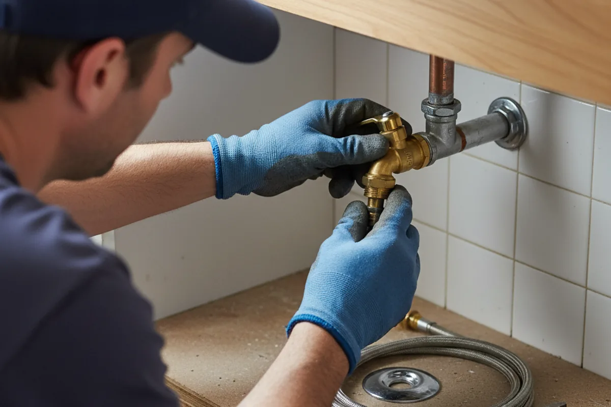 Shutoff valve and fitting work during Faucet and Fixture Repair in Tomkins Cove